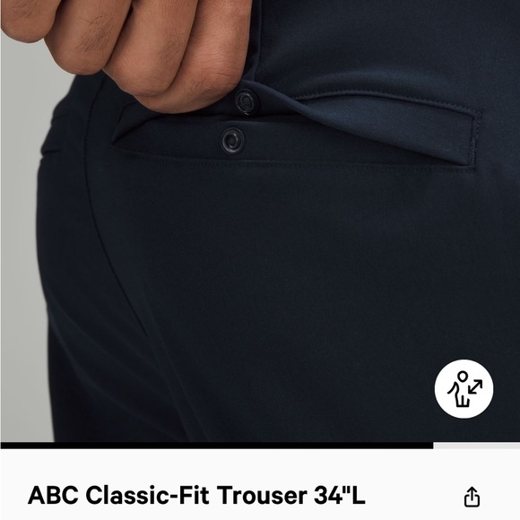 Lululemon ABC Classic-Fit Trouser 32”L (True Navy) - Picture 9 of 9